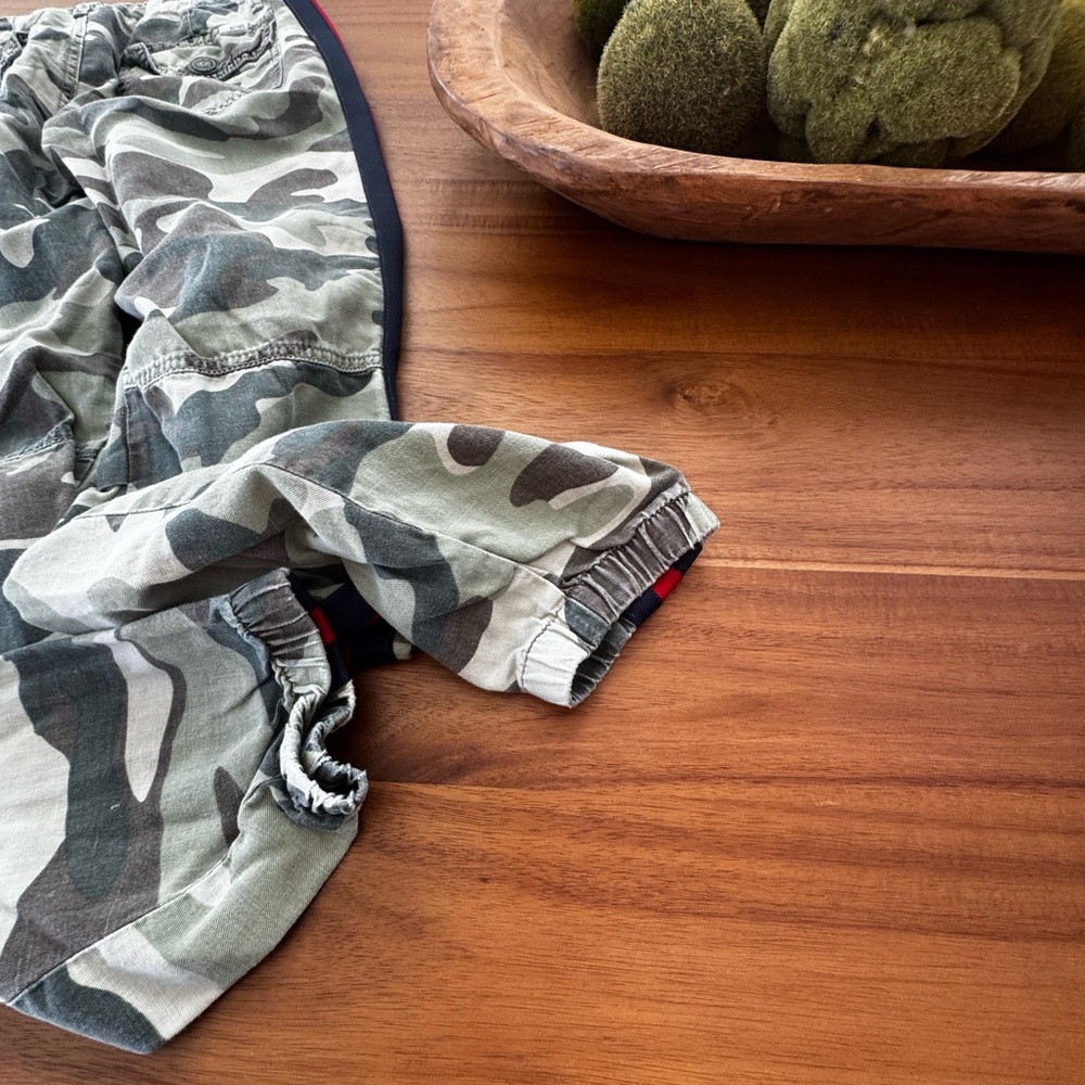 MOTHER Camouflage Pants with Red and Blue Stripes 24 - Picture 6 of 7